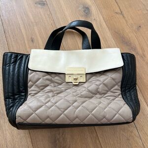 Marc Jacobs leather handbag tote black & grey